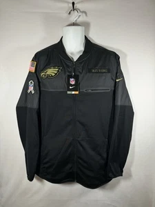 Philadelphia Eagles Full Zip Nike Salute To Service Dri Fit Fleece Black Size L - Bild 1 von 5
