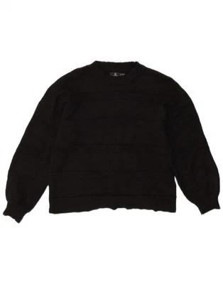VOLCOM Womens Oversized Crew Neck Jumper Sweater US 0/2 XS Black Acrylic AG04 - Image 1 of 3