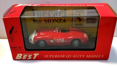 BEST MODEL 1:43 AUTO DIE CAST  FERRARI 860 MONZA  MILLE MIGLIA 1956 ART  9053 - Immagine 1 di 3