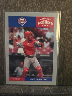 Donruss Team Heroes 2004/50 Showdown Silver Mike Lieberthal #324 Phillies Foto 1 de 2