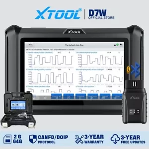 XTOOL D7W Bluetooth Diagnostic Tool Bidirectional Scanner Advanced ECU Coding 36 - Picture 1 of 10