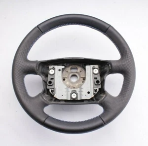 ✅ Lederlenkrad Lenkrad SKODA OCTAVIA MK1 NEU LEDERBEZUG Neu Beziehen - Picture 1 of 3