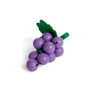 Bigjigs Toys Wooden Play Food Bunch of Grapes (Pack of 2) Pretend Role Play - Picture 1 of 1