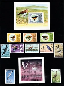 BIRDS - COLLECTION OF GRENADA GRENADINES SETS & MINI SHEETS ETC MNH - Picture 1 of 9
