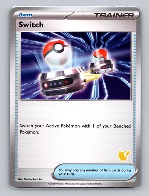Switch - (Pikachu Stamped) My First Battle Deck Promo Rare Pokemon Card - NM - Image 1 of 2