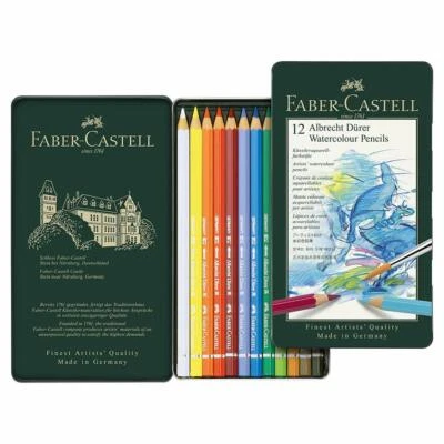 Faber-Castell Albrecht Dürer Künstler Qualität Aquarell Bleistifte 12 Dose - Bild 1 von 2