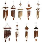 Rustic Bamboo Tube Wind Chimes Mobile Windchime Church Bell Hanging Decor Pick