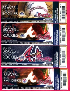 FREDDIE FREEMAN SPECIAL! 5 FULL TICKETS LOT-CAREER HRS #6, 8, 11/12, 13, 14 - Picture 1 of 2