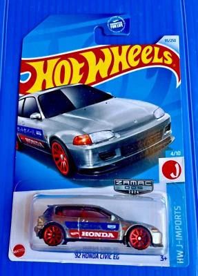 Hot Wheels '92 Honda Civic EG - Zamac Walmart Exclusive - Imagem 1 de 4