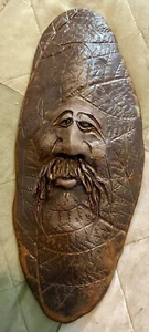 Máscara de cerámica vintage nueva Morning Gallery Asheville NC Mountain Man 12 pulgadas x 5 pulgadas - Imagen 1 de 2