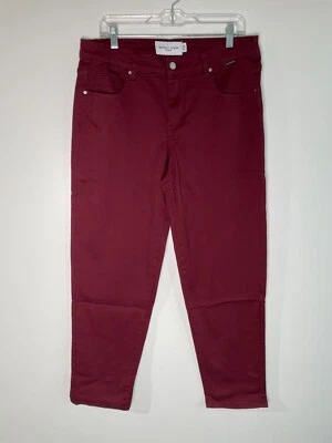 Perfect Jeans Denmark Men's 2XL L30 Santas Stretchy Loose Fit Tapered Jeans Red - Image 1 of 4