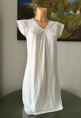 NWT La Perla CAMICIA NOTTE White Nightgown, sz 2 / S - Image 1 of 3