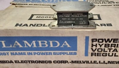 '1 PIECE' - PN# FBH-40-009, FBH40-009 FBH-40-9 - LAMBDA - VOLTAGE REGULATOR - Image 1 of 4