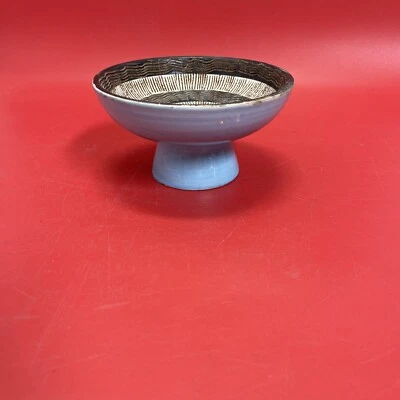 Vintage porcelain cup with blue glaze 5.5 inches Nasco - Image 1 of 4