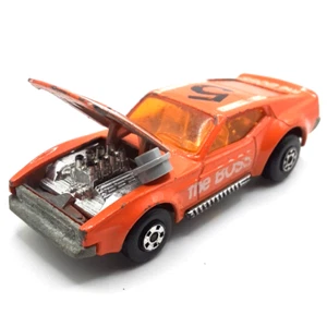 Lesney Matchbox Boss Mustang No.44 1972 Orange Made In United Kingdom - Picture 1 of 9