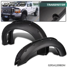 Textured Fender Flares Super Duty Rivet Pocket Fit for Ford F250 F350 99-07
