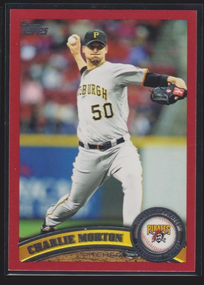 2011 TOPPS UPDATE TARGET RED BORDER PARALLEL #235 CHARLIE MORTON ROOKIE CARD SSP - Image 1 of 1