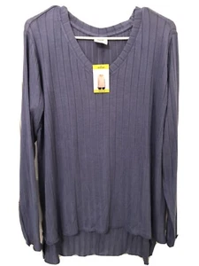 AZUL 'MOTE'. CAMISA MANGA LARGA ALTA-BAJA TALLA: MED - Imagen 1 de 6