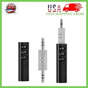 New Wireless Bluetooth Receiver 3.5mm AUX Stereo Music Hands Free Car Adapter - Picture 1 of 13