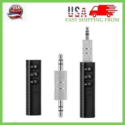 New Wireless Bluetooth Receiver 3.5mm AUX Stereo Music Hands Free Car Adapter - Image 1 of 4