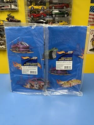 Vintage Hot Wheels Party  Paper Table Cover Cloth 54" ( 2000) Original Package - Image 1 of 4