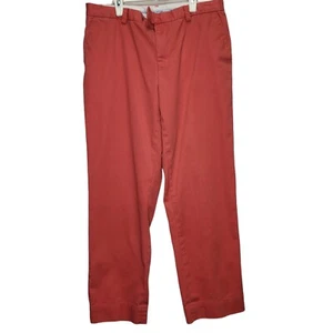 Ralph Lauren Sport Straight Khaki Style Pants Red Mens Size 32x28 Golf Casual - Picture 1 of 10