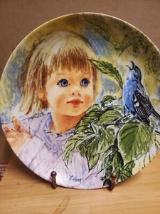 1986 Legacy Plate Bluebird Edwin Knowles "Discovery" By Frances Hook #4360B - Picture 1 of 4