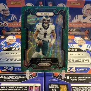 2023 Prizm Football Green Wave Jalen Hurts #244 Philadelphia Eagles Color Match - Bild 1 von 2