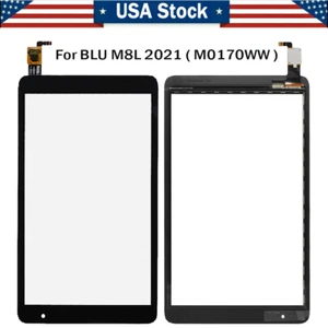 New Touch Screen Glass Digitizer Replacement For 8" BLU M8L 2021 M0170WW Tablet - Afbeelding 1 van 6