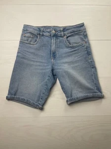 Zara Boys Blue Cut Off Denim Shorts Size 13-14 - Picture 1 of 6