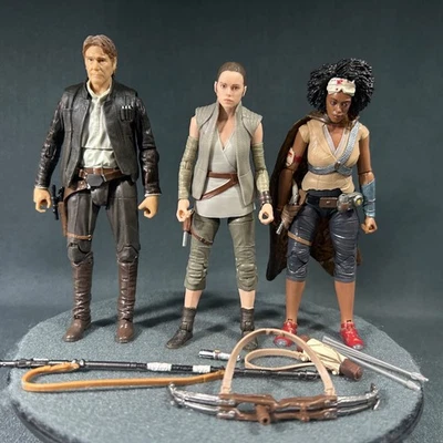 Lote de figuras de 6 pulgadas Hasbro Star Wars Black Series Han Solo Rey Jannah Foto 1 de 4