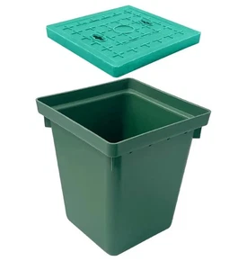 Natotela Underground Splice Box W/FRP Inspection Cover 12.5x12.5x14.3in Deep... - Picture 1 of 11