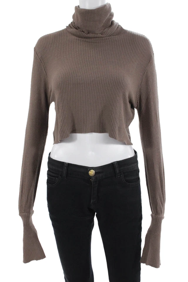 Suéter Pullover Joah Marrón Unisex Cuello Alto Marrón Manga Larga Talla Única Foto 1 de 4