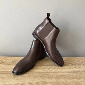 Dune Mantle Chelsea Boots (Men’s UK Size 10, Brown Leather) - Picture 1 of 20