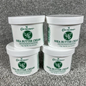 Cococare Shea Butter Hand & Body Cream Super Rich Formula Lot Of 4, 4 oz Jars - Picture 1 of 7