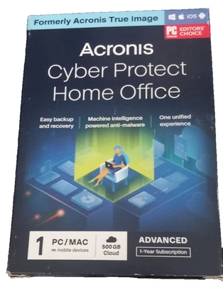 Acronis Cyber Protect Home Office (formerly Acronis True Image)-Advanced 500GB - Image 1 of 4