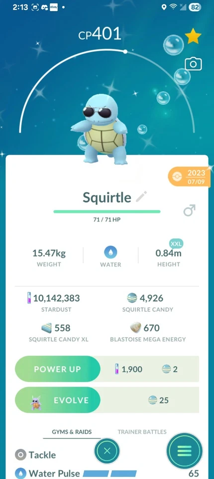 Brillante XXL Squirtle con GAFAS DE SOL Pokemon GO✨✨✨✨ RARO Disfraz XXL!!!! 🔥  Foto 1 de 1