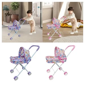 Doll Stroller Interactive Developmental Educational Accessory Push Cart Toy - Picture 1 of 12
