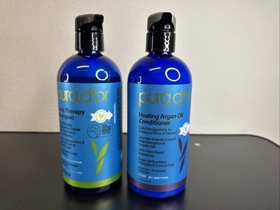 PURA D'OR Dor - Scalp & Dandruff Therapy Argan Oil - SHAMPOO + CONDITIONER 16 oz - Image 1 of 4