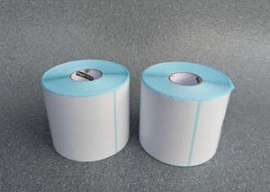 2x Rolls of 4x6" 100x150mm Direct Thermal Labels 500/Roll Zebra - Picture 1 of 4
