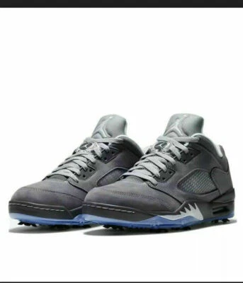 Zapatos de golf Air Jordan 5 V bajos gris lobo CU4523-005 Foto 1 de 4