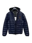 Siksilk Packable Bubble Jacket Mens Blue Puffer Hooded Quilted Coat NWT M (S?)