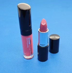 bareMinerals Moxie Lip Gloss + Lipstick Mini Duo SWEET KISSER & STEAL THE SHOW - Picture 1 of 5