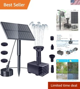 Vielseitige Solar Wasserpumpe mit 4 Sprühköpfen - Ideal für Vogeltränke & Aquarien - Bild 1 von 10