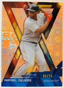 2018 Topps High Tek Rafael Devers Orange “X” Insert Rookie Card #/25 Red Sox - Picture 1 of 2