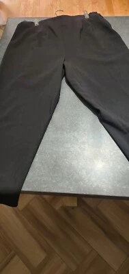 Studio 1940 Charcoal Grey Stetch Dress Pants 18 Elastic Waist/zip Flat Front VGC - Image 1 of 4