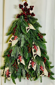 Handgefertigter schöner Christbaumschmuck Kranz mit Lichtern & Glockenstern. - Bild 1 von 5