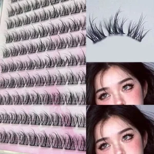 Wispy Self-adhesive Cluster Lashes Fluffy Segment Lashes Eyelash Extension - Picture 1 of 5