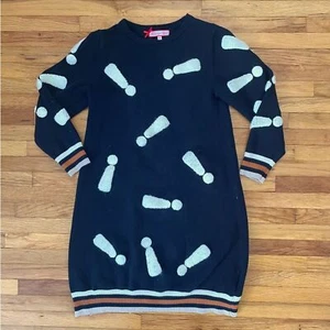Melange Girl by Kidichic Knit Sweater Dress Size 10 Long Sleeve Knee Length - Picture 1 of 6