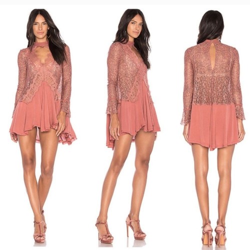 UNDERCOVER Tunica nuova con etichette Free People Pizzo Segreto Origini Polverosa